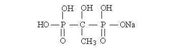 羟基乙叉二膦酸钠（HEDP·Na）结构式
